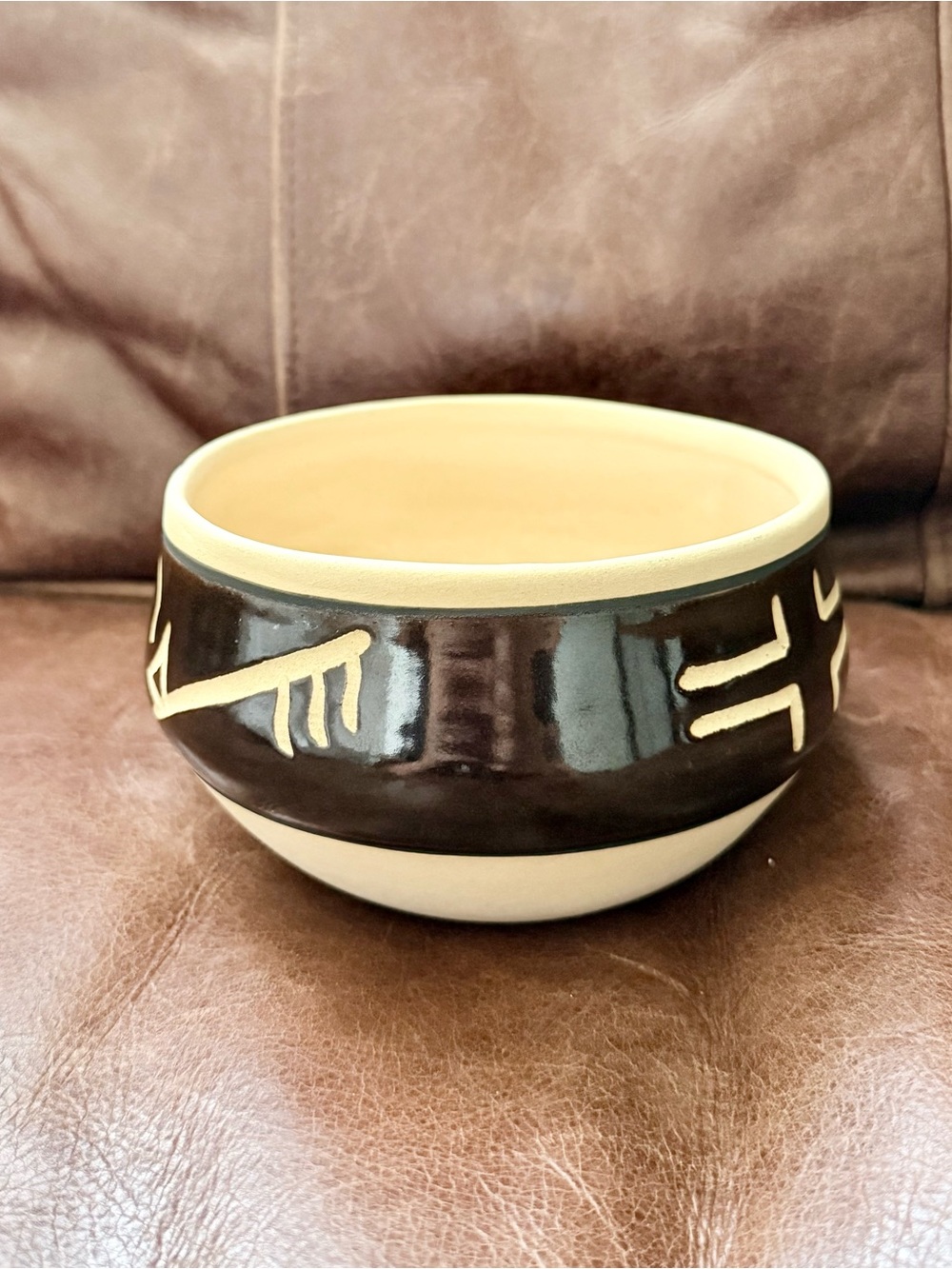 Vintage Western Brand Bowl